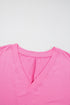 Effortless Charm Loose Fit Half Sleeve V Neck Knit Romper
